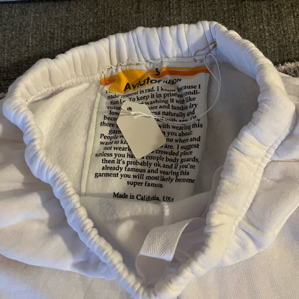 Aviator Nation White Logo joggers Small - Picture 3 of 6